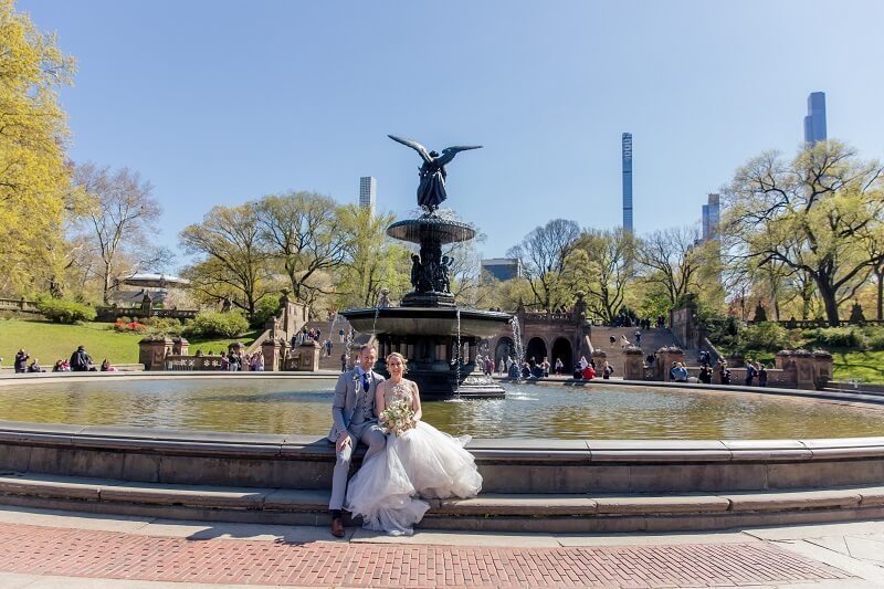 A gorgeous day at Bethesda Fountain